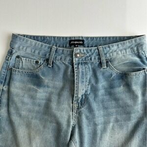 Aeropostale Mens Straight Leg Light Wash Denim Jeans Size 34x30 Blue